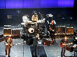 The National at BAM during the webcast directed by Pennebaker and Hegedus