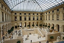 The Cour Marly of the Louvre, where many French sculptures are exhibited
