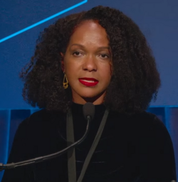 Imani Perry accepting the 2022 National Book Award for Nonfiction