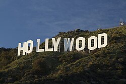 The Hollywood Sign is a prominent symbol of the American film industry.