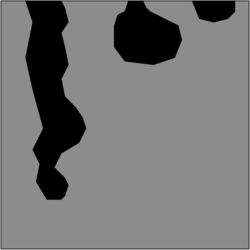 Diagram showing cross-section of pitting corrosion