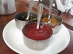 Tomato ketchup and other condiments
