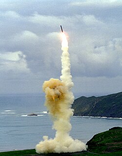 A Minuteman III ICBM test launch.