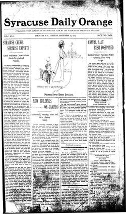 A 1903 copy of The Daily Orange