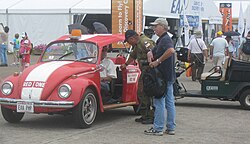 Founder Paul Poberezny driving "Red One" at AirVenture 2010