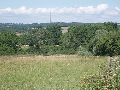 The mast seen in the distance from Barry
