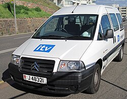 One of ITV Channel Television's vehicles as seen in 2011.