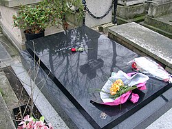 Truffaut's grave in Montmartre Cemetery, Paris