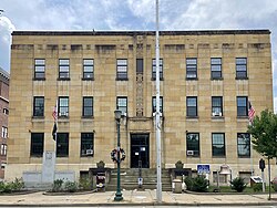 City Hall was built in 1934 as a Civil Works Administration project.