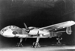Ju 288 V1 first prototype, showing its complex "folding" main undercarriage