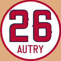 Gene Autry's number 26 was retired by the California Angels in 1982.