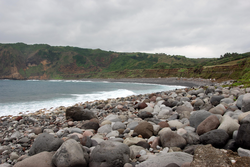 A shingle beach in Batanes, Philippines