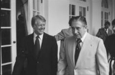 Pinochet meeting with U.S. President Jimmy Carter in Washington, D.C., September 6, 1977