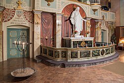 Garpenbergs Evangelical-Lutheran Church in Sweden is prepared for the celebration of Mass on All Saints' Day