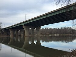 American Legion Memorial Bridge carrying the western section of the beltway over the Potomac River, 2015