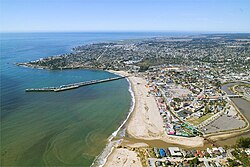 Aerial view of Santa Cruz