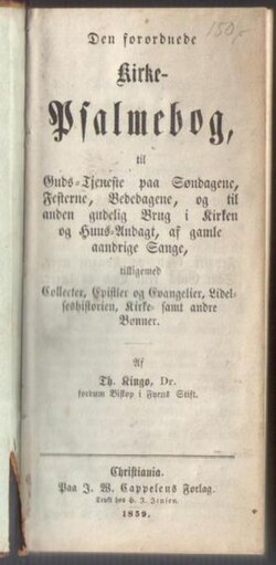 Kingo's hymnal, 1859 edition
