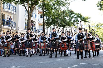 A youth pipe band from the Ulster-Scots Agency