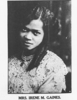 Irene M. Gaines, 15th President[17]