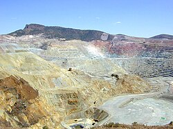 The El Chino mine located near Silver City, New Mexico is an open-pit copper mine.