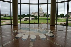 Oklahoma State Capitol, seen from the OK History Center