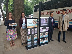 Jehovah's Witnesses outside the British Museum, 2017